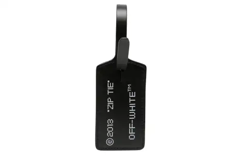 OFF WHITE Zip Tie Calfskin Bag Accessory Men's Black