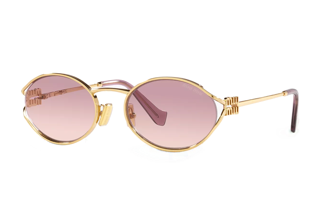 Женские очки MIU MIU (золотые)