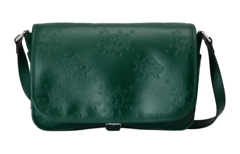 GUCCI Polyurethane Shoulder Bag Women's Green