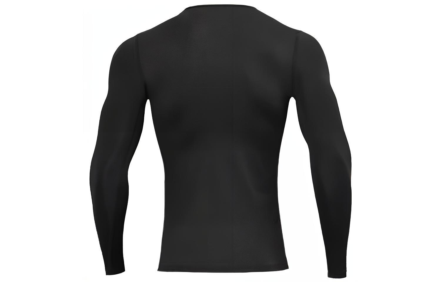 Li Ning Logo Print Fleece Lined Thermal Slim Fit Workout Clothing Men’s Black
