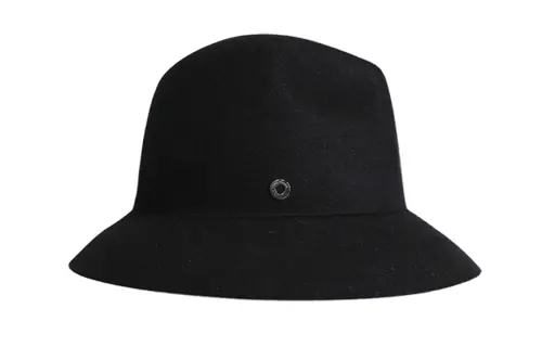 Loro Piana Rabbit Fur, Cashmere Fur Bucket Hats Women's Black