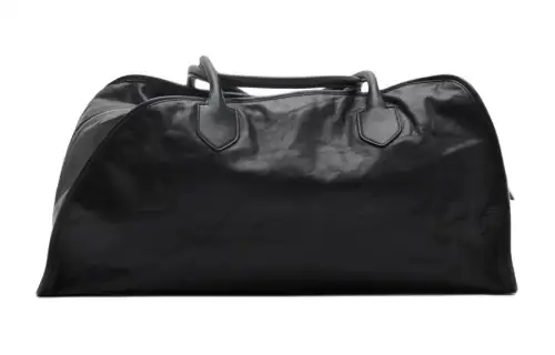 Burberry Calfskin Handbag Travel Bag Medium Men's Black