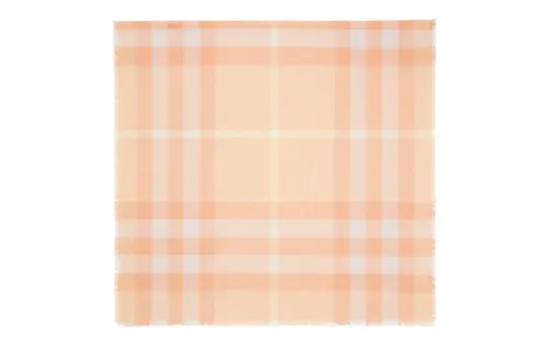 Burberry Cashmere Mulberry Silk Knit Scarves Unisex Peach