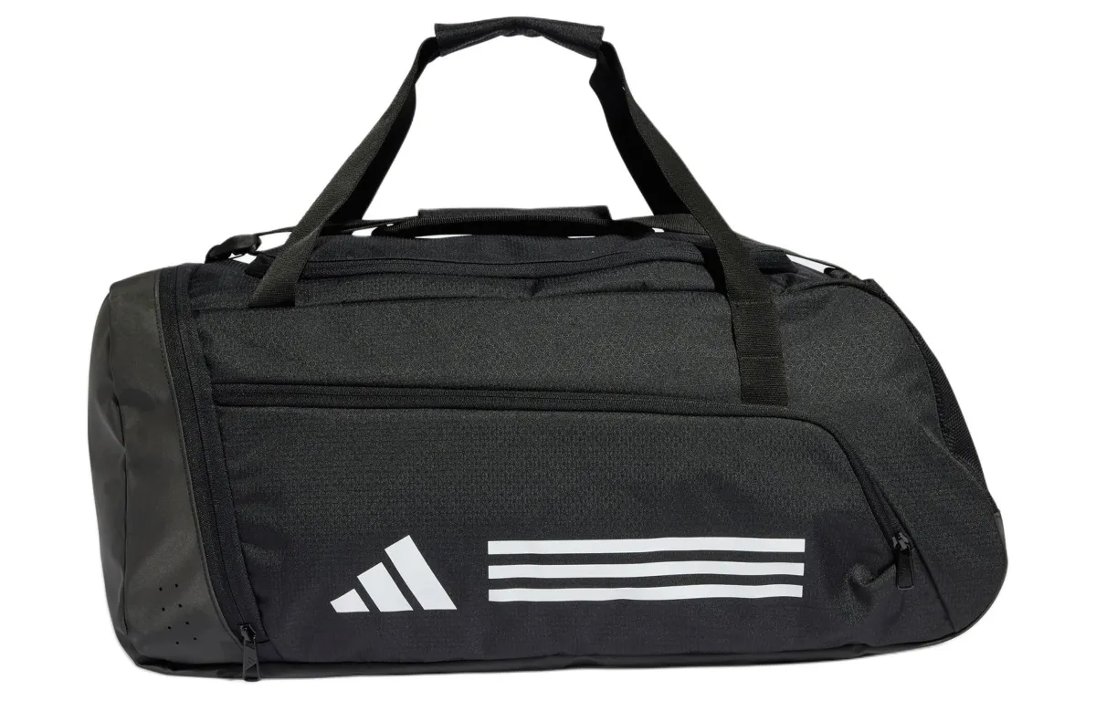 Adidas Essential Recycled Material Handbag Gym Bag Large Unisex Black & White