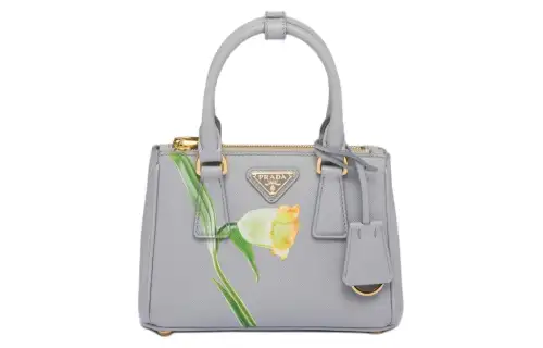 PRADA Galleria Killer Bag Leather Shoulder Bag, Crossbody Bag, Handbag Mini Women's Granite Gray
