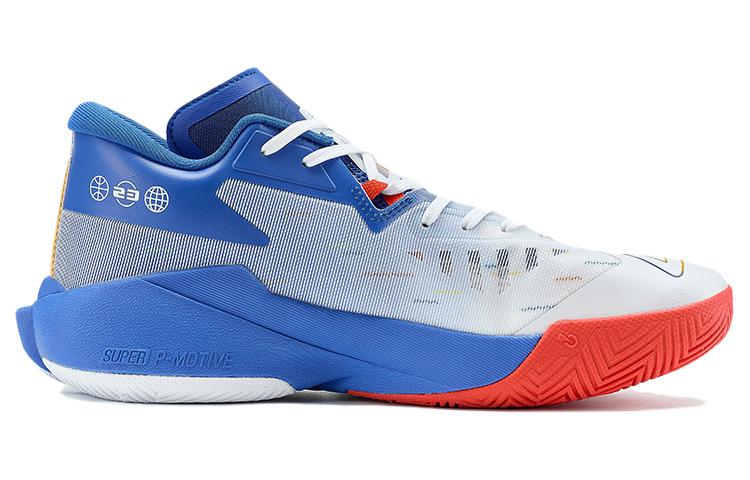 PEAK Lightning 10 Taichi Cushioning Low top Basketball Shoes Men’s Glossy Finish Blue