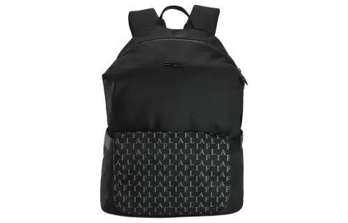 FILA Zip Closure Fabric Backpack Extra Small Men's Jet Black