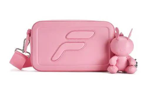 FILA FUSION Polyurethane Shoulder Bag, Crossbody Bag Extra Small Unisex Light Pink