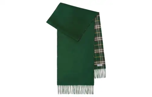 Burberry Reversible Vintage Check Cashmere Scarf