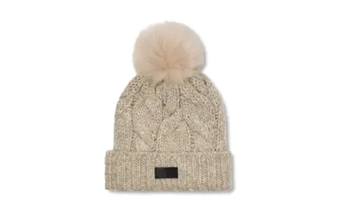 UGG Acrylic, Nylon, Wool Yarn Beanies Women's Beige