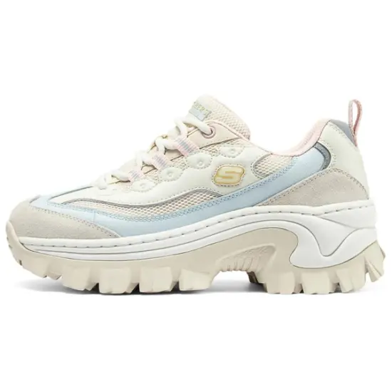 Skechers Street Anti Slip Wear Resistant Breathable Height Increasing Quick Dry Low Top Casual Shoes Women's Beige