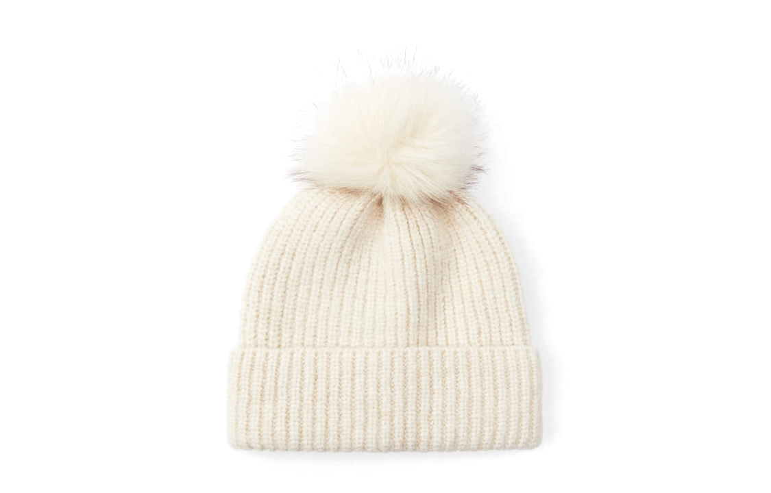 ZARA Solid color design, nylon, acrylic, polyester fiber, wool, spandex, modified acrylic, fleece hat, same style for men and women, white