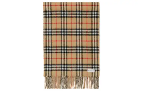 Burberry checked cashmere scarf