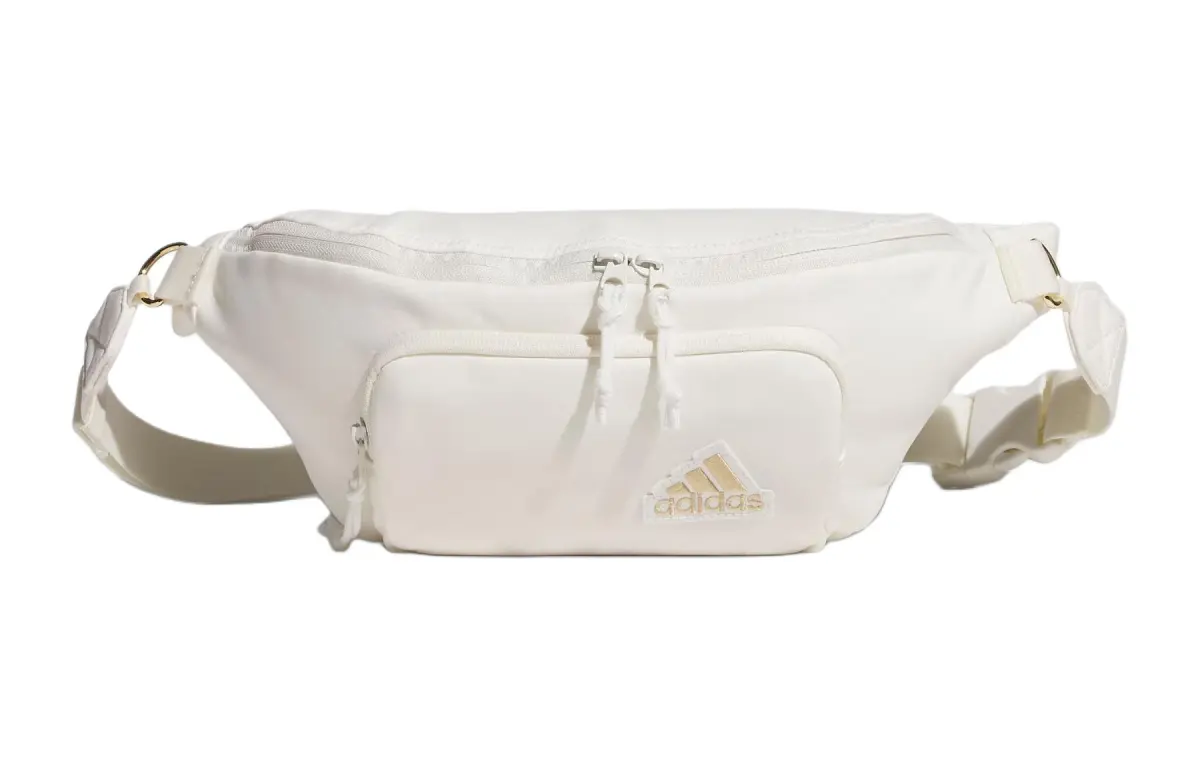 Adidas Recycled Polyester Fanny Pack Regular Unisex White Marble