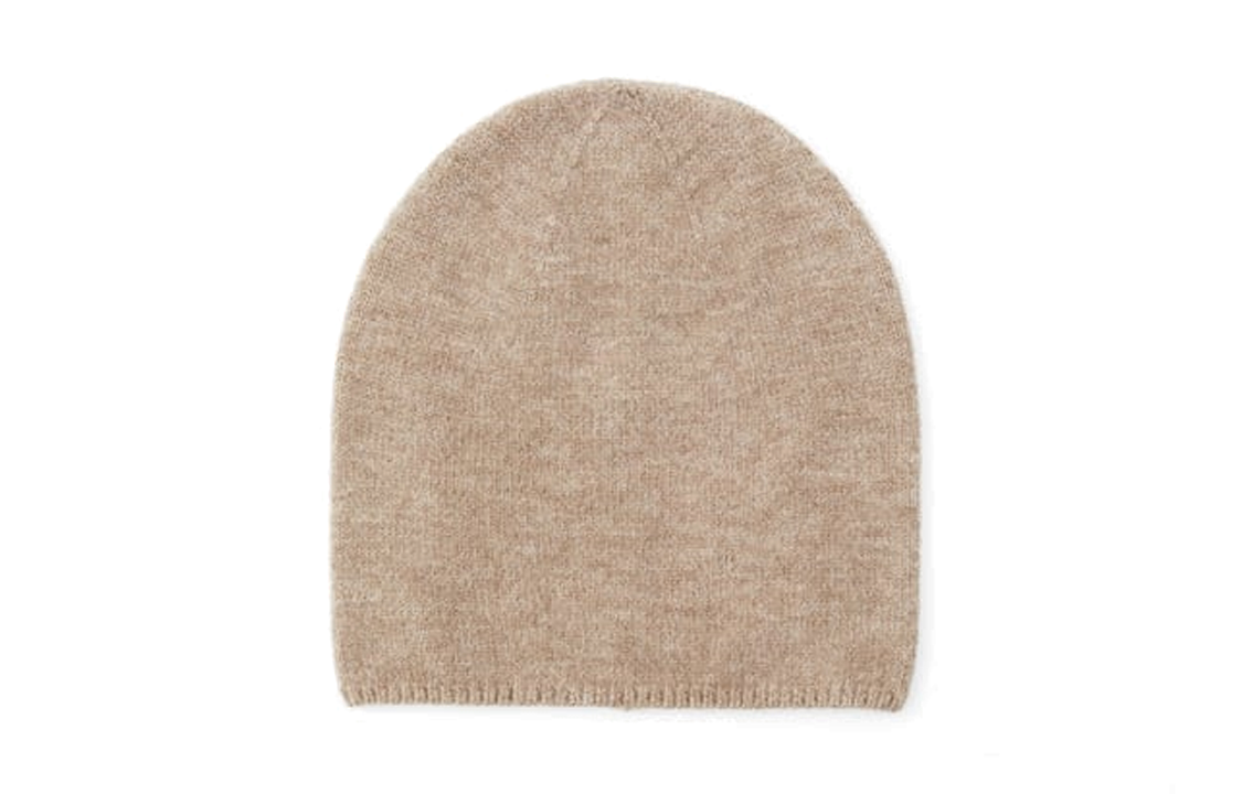 ZARA Solid color decoration, acrylic, polyester, nylon, wool, woolen hat, same style for men and women, tan