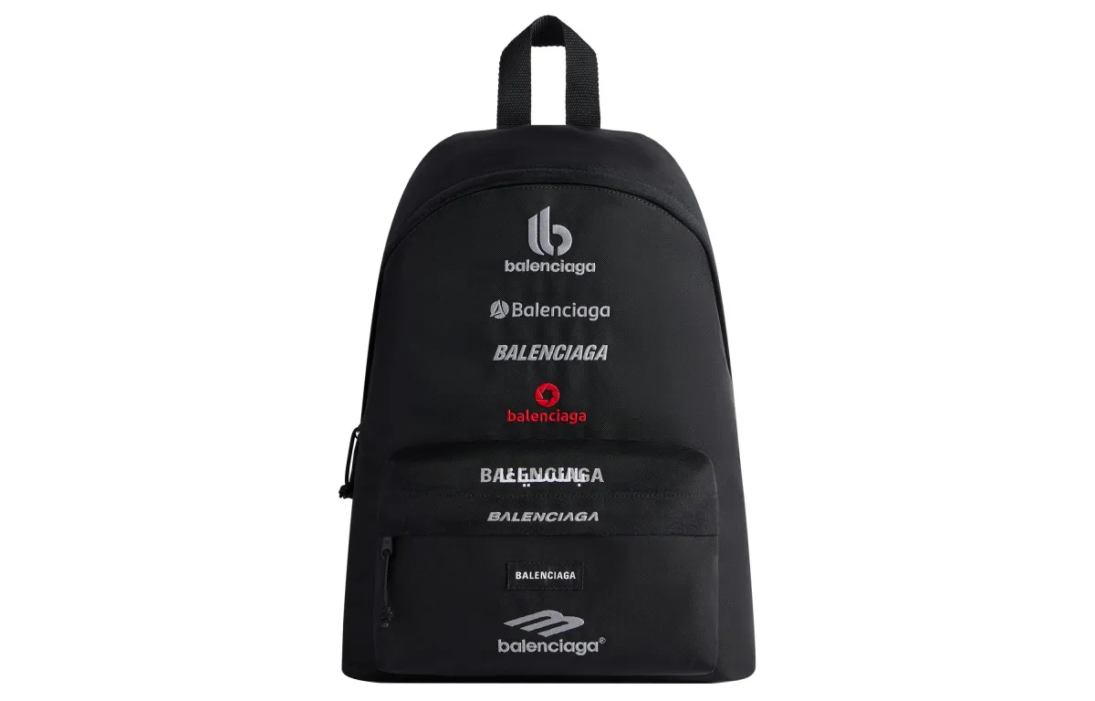 Balenciaga Explorer Recycled Nylon Backpack Men's Black