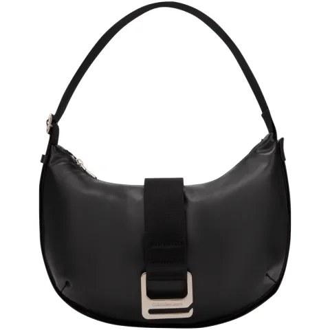 CALVIN KLEIN Synthetic Material Shoulder Bag Regular Women's Space Black