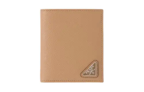 PRADA Saffiano Leather Wallet Men's Caramel