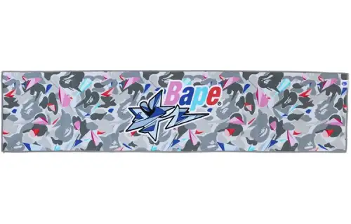 A BATHING APE Jointly printed colorful geometric fragments camouflage star letter towel for home and other general sports equipment