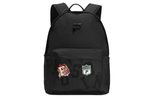 FILA FUSION Fabric Backpack Regular Unisex Pitch Black