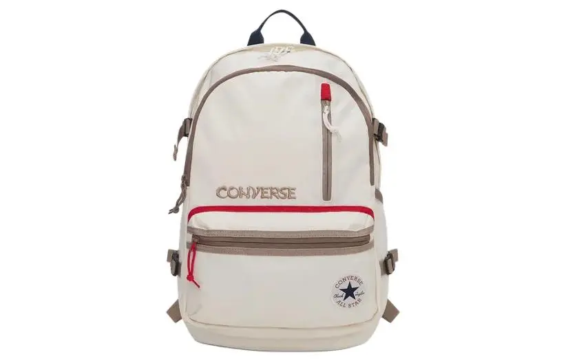 Converse Straight Edge Polyester Backpack Regular Unisex Milk White