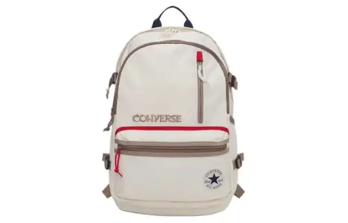 Converse Straight Edge Polyester Backpack Regular Unisex Milk White
