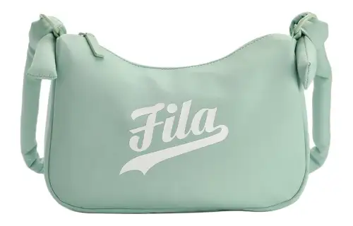 FILA FUSION Fabric Shoulder Bag, Crossbody Bag Mini Women's Light Pea Green