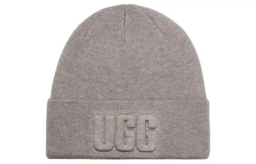 UGG Wool, Nylon, Acrylic Fiber Beanies Women's Gray