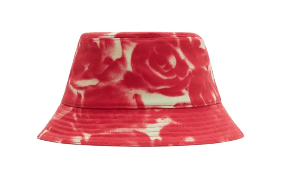 Burberry Cotton Bucket Hats Unisex Red