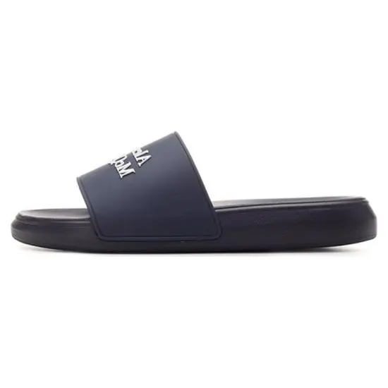 Alexander McQueen Slide Slippers Men Marine Blue