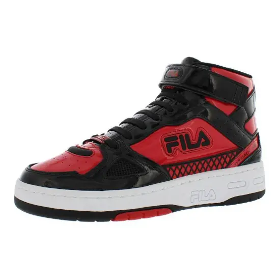 FILA Teratach 600 Durable Breathable High Top Skateboard Shoes Men's Black Red