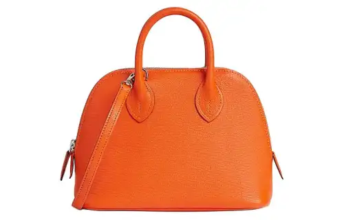 HERMES Bolide Mysore Goat Skin Bowling Bag, Handbag, Shoulder Bag, Crossbody Bag Mini Women's