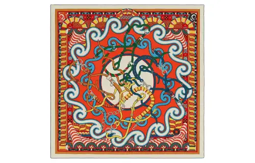 HERMES Knit Scarves Women's Multicolor