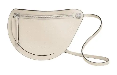 HERMES Petite Course Epsom Calfskin Crossbody Bag, Shoulder Bag Women's 10 Craie Milkshake White