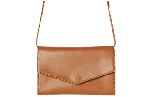 THE ROW Nappa Leather Envelope Bag, Shoulder Bag, Crossbody Bag Women's Brown