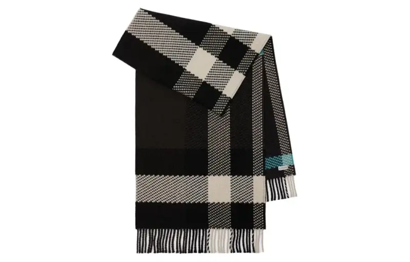 Burberry Check-pattern Wool Scarf