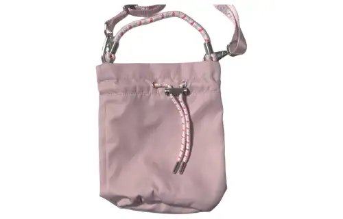 Converse Satin Bucket Bag, Portable Crossbody Bag, Shoulder Bag Mini Unisex Pink Purple