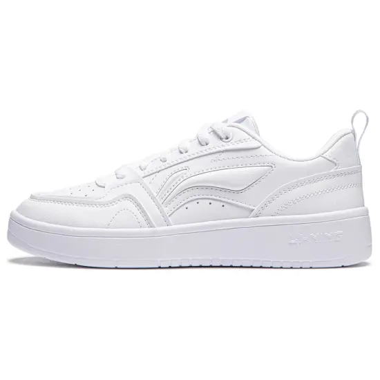 LINING Yuanbao V2 Skateboard Shoes Women's Low-Top White