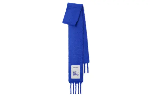 Burberry Equestrian Knight-appliqué Fringed Scarf