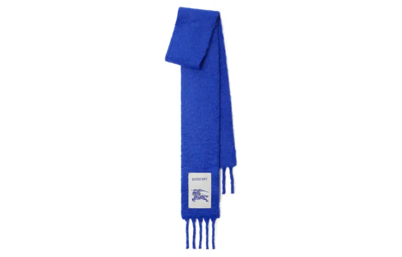 Burberry Equestrian Knight-appliqué Fringed Scarf