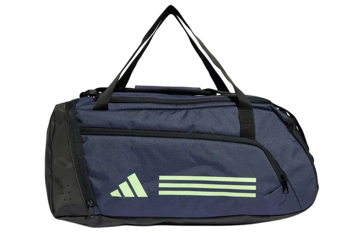 Adidas Essential Recycled Polyester Travel Bag Regular Unisex Dark Navy Blue & Green