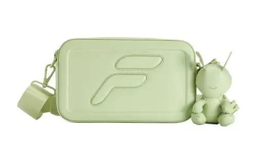 FILA FUSION Polyurethane Shoulder Bag, Crossbody Bag, Handbag Extra Small Unisex Matcha Green