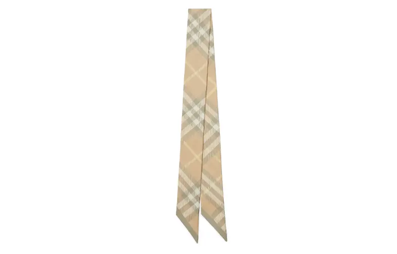 Burberry House Check silk scarf