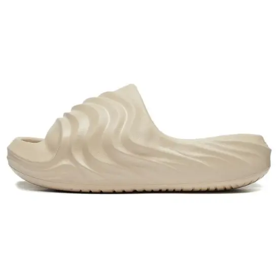 LiNing Puff Slay Slide Slippers Women's Light Creamy Brown