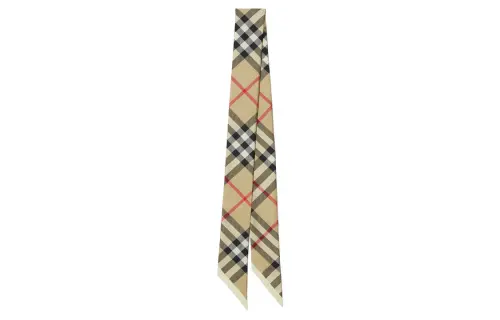 Burberry Vintage Check Skinny Silk Scarf