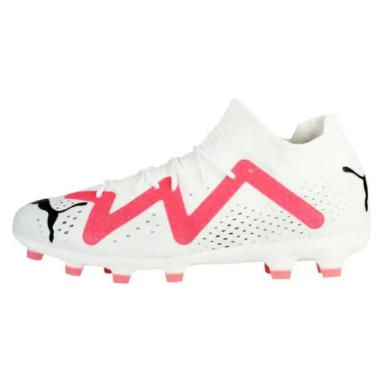 PUMA Future Match Football Shoes Men Mid-top White/Pink