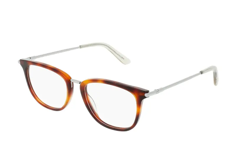 Bottega Veneta Acetate Square Eyeglass Frames Unisex Brown