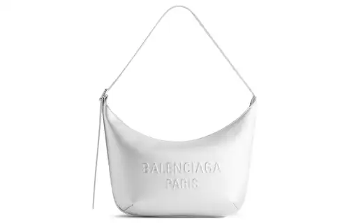 Balenciaga Logo Detailed Zip Up Shoulder Bag