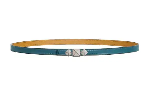 HERMES 1925 Calfskin Leather Belts Women's Width 1.3cm