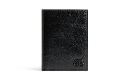 Balenciaga Lambskin Wallet Men's Black